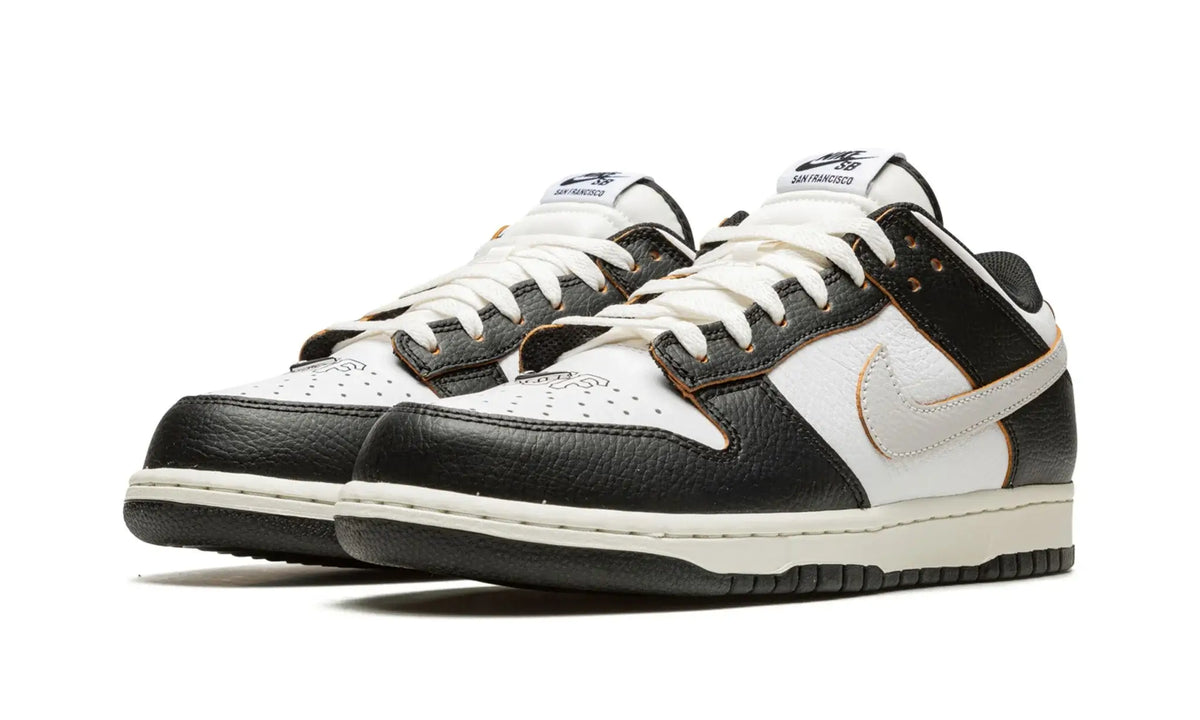 Tênis Nike Dunk Low SB x HUF "San Francisco" Preto / Branco - FD8775-001