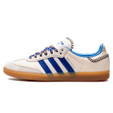 Tênis Adidas Samba x Wales Bonner "Wonder Clay Royal Blue" Creme / Azul - IH7756