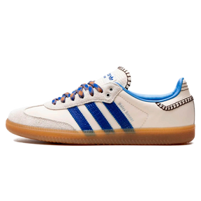 Tênis Adidas Samba x Wales Bonner "Wonder Clay Royal Blue" Creme / Azul - IH7756