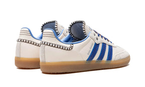 Tênis Adidas Samba x Wales Bonner "Wonder Clay Royal Blue" Creme / Azul - IH7756